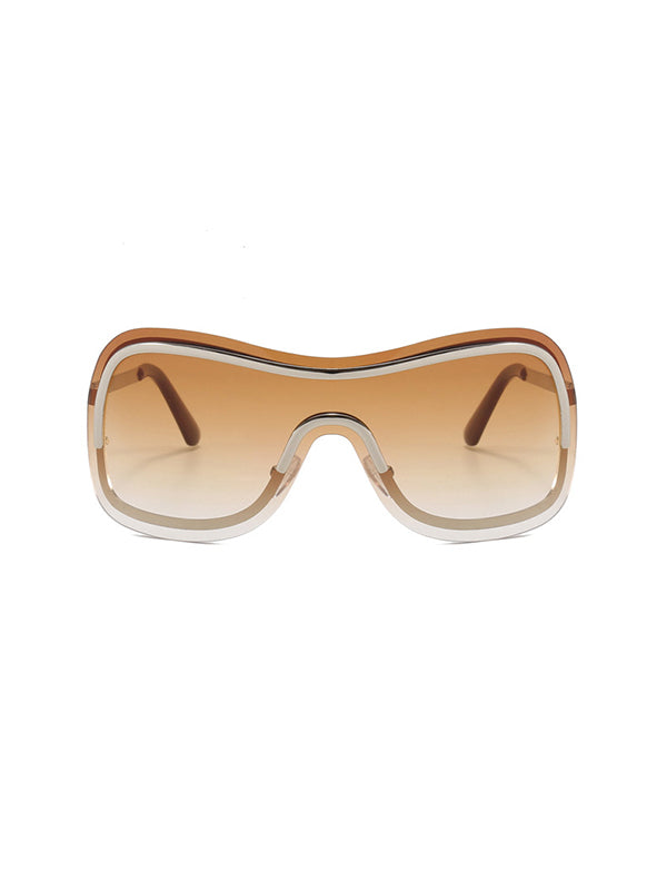 Lunettes de soleil géométriques anti-UV