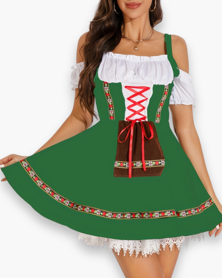 Robe Dirndl pour Femmes pour Occasions Festives | Tenue Traditionnelle pour Oktoberfest
