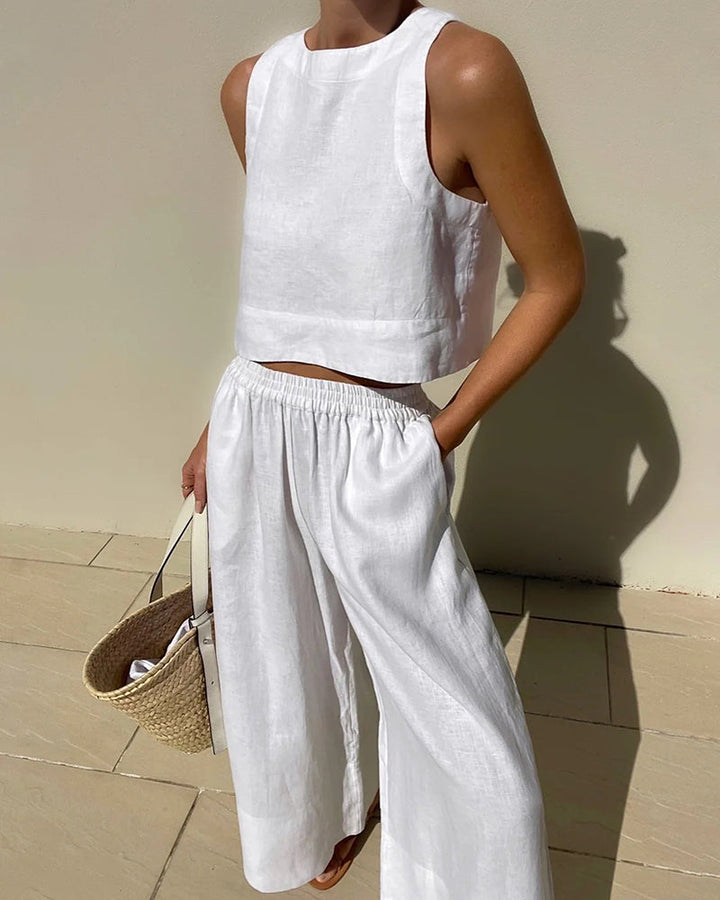 Ensemble Deux Pièces Léger Minimaliste pour Femmes | Été