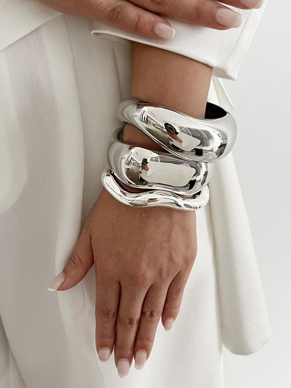 Bracelet géométrique couleur unie