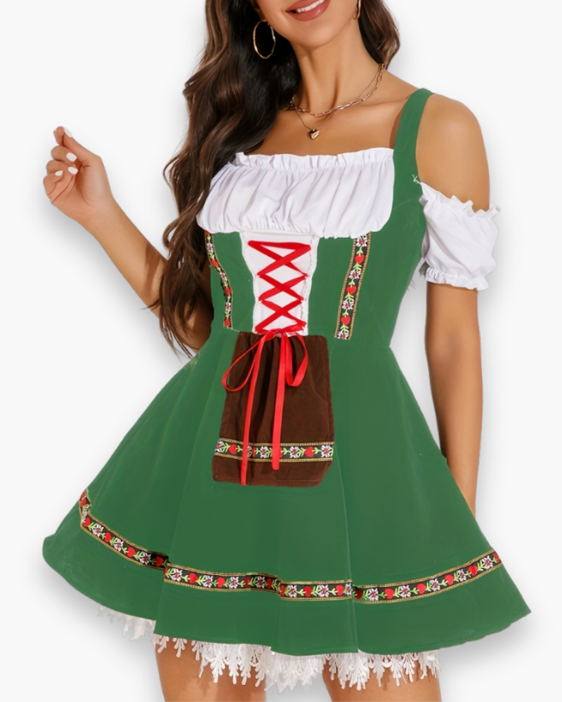Robe Dirndl pour Femmes pour Occasions Festives | Tenue Traditionnelle pour Oktoberfest