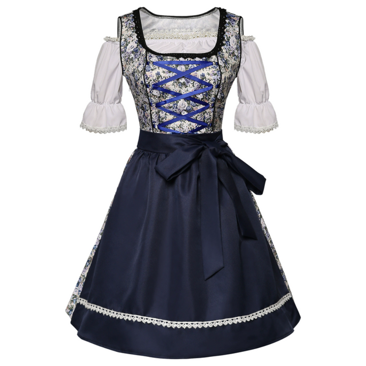 Robe Dirndl à motifs floraux pour femmes | Mini