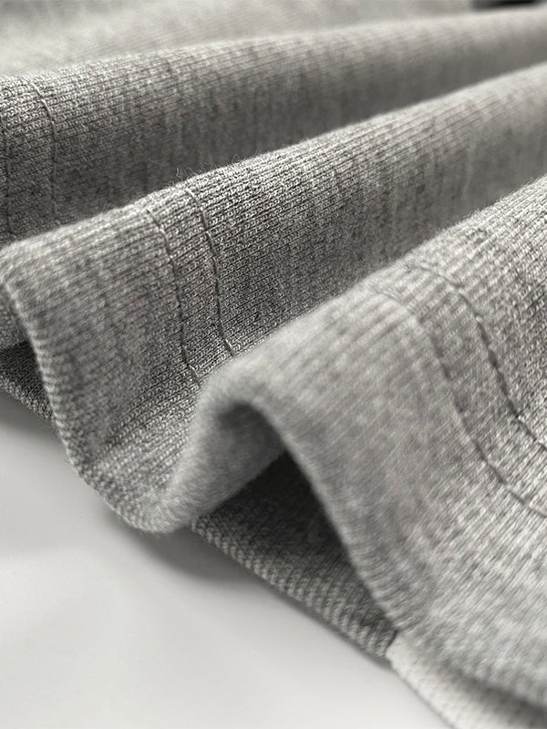 Pantalon rayé taille haute, à empiècements