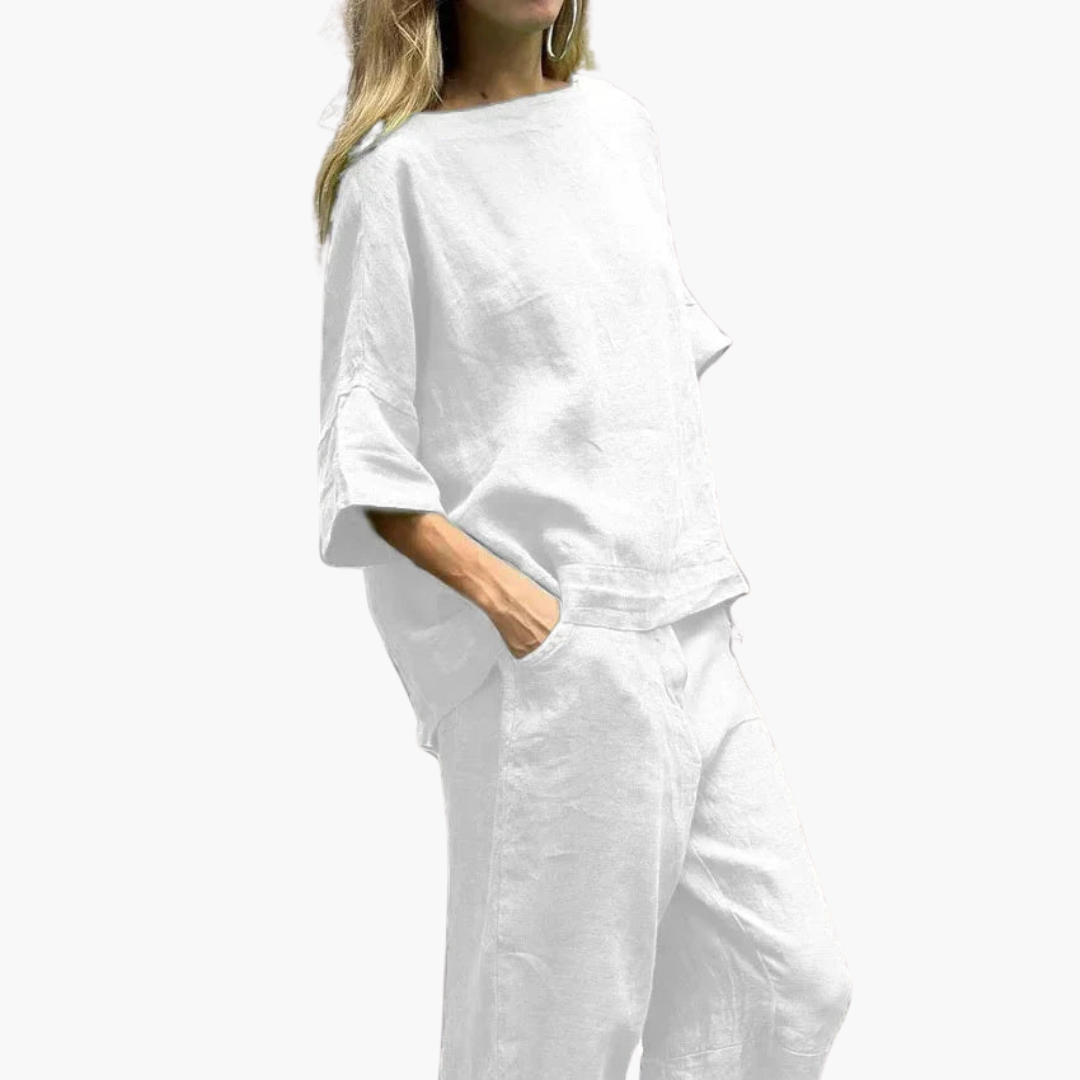 Ensemble Deux-Pièces Femme - Crop Top & Pantalon Court pour l'Été