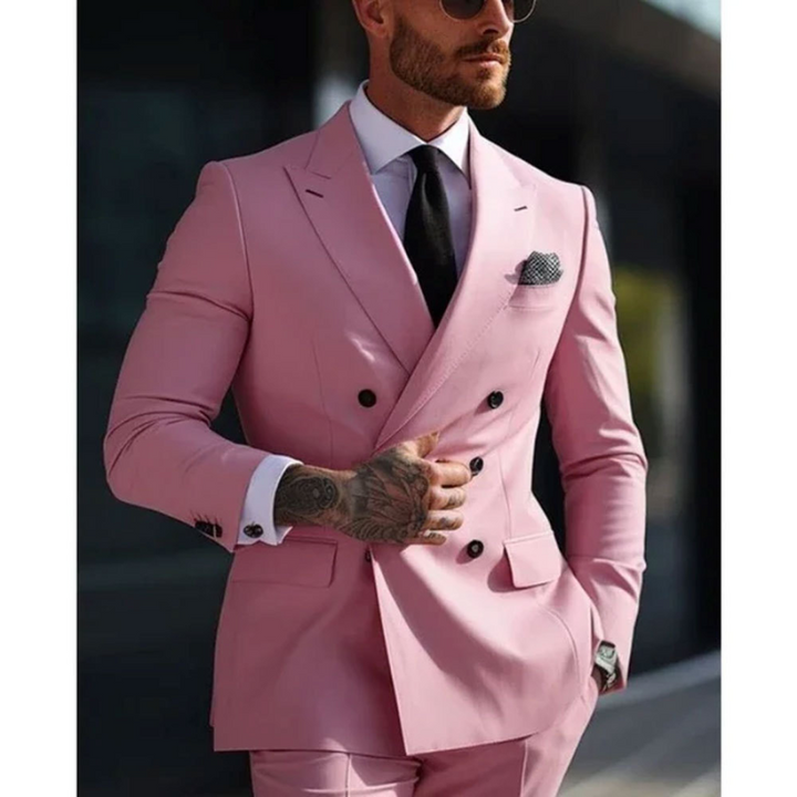 Costume de mariage pour homme à double boutonnage avec six boutons | Élégant