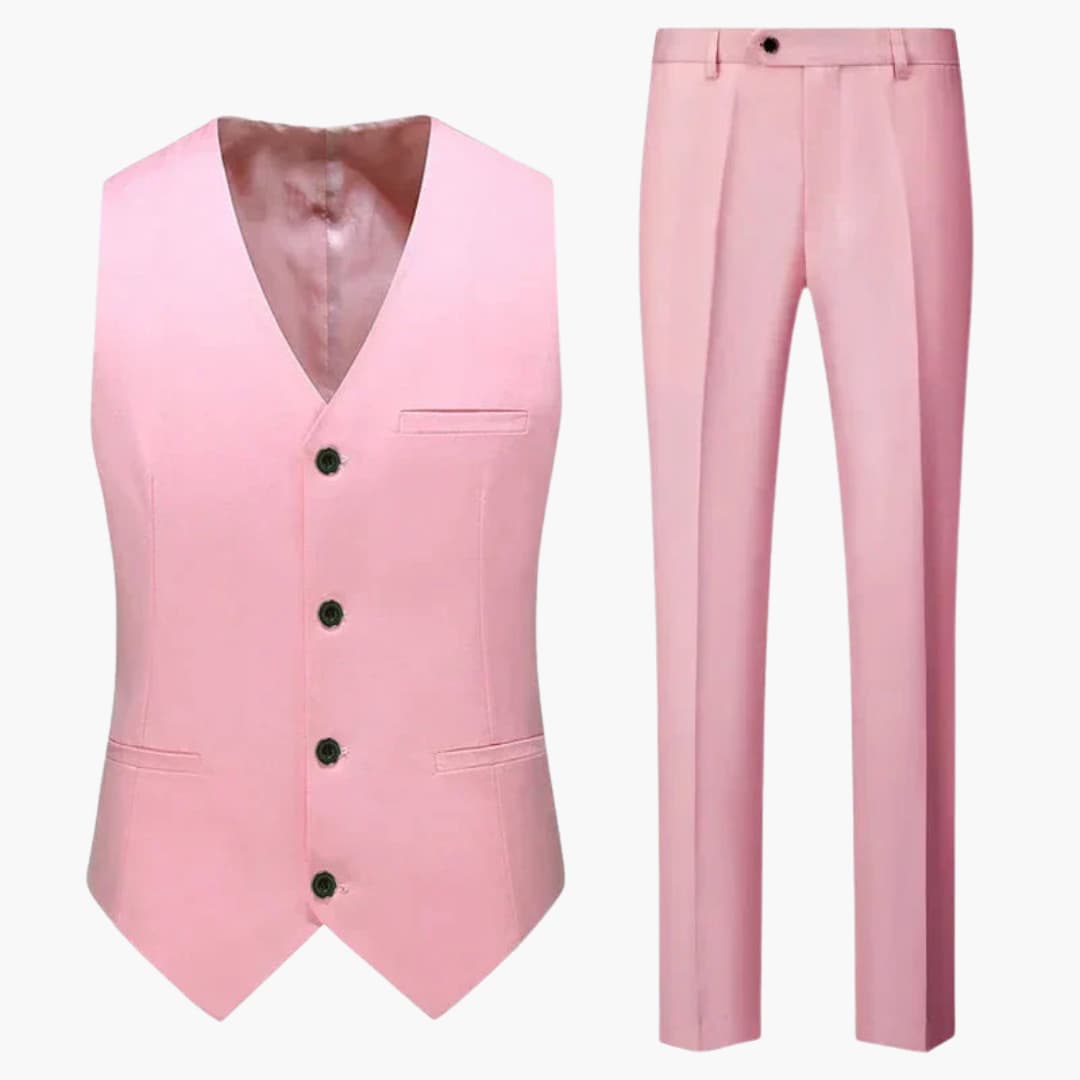 Costume moderne pour invité de mariage - pour hommes avec gilet et pantalon