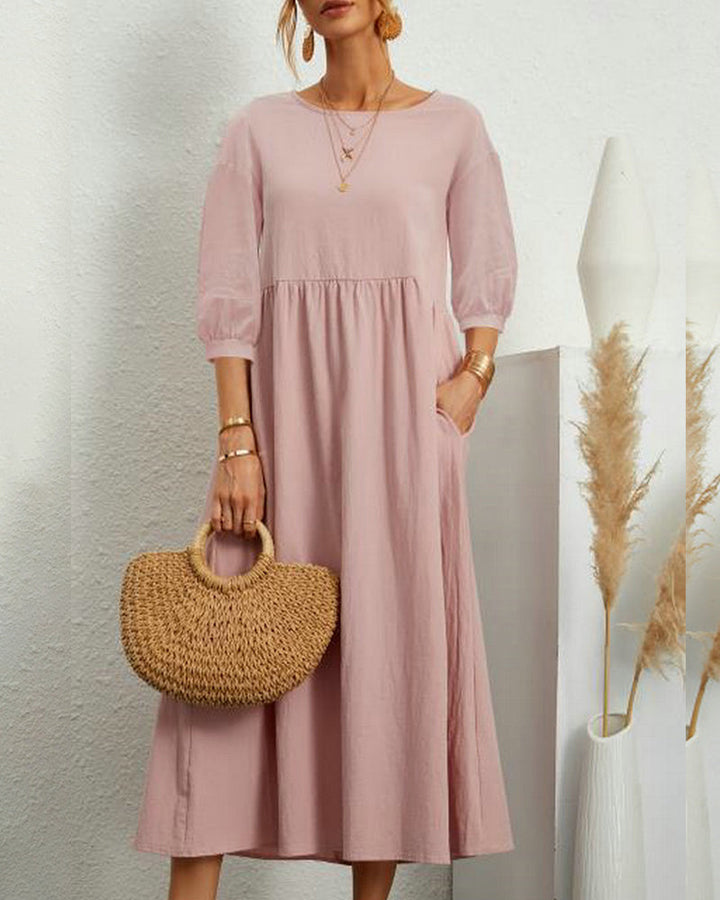 Robe maxi unie pour femmes