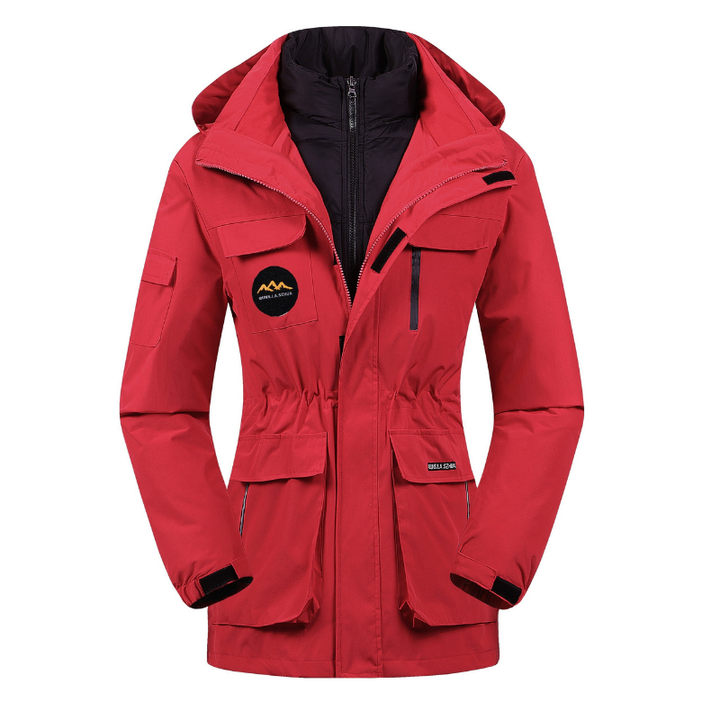 Veste de ski femme avec capuche | Veste d'extérieur sportive pour l'hiver