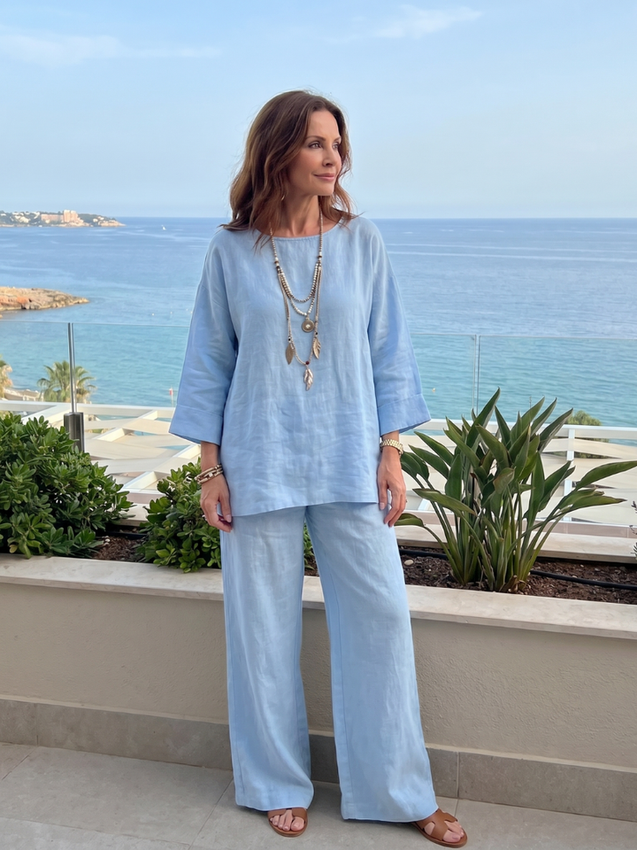 Prue | Tunika oversize avec ensemble de pantalons larges