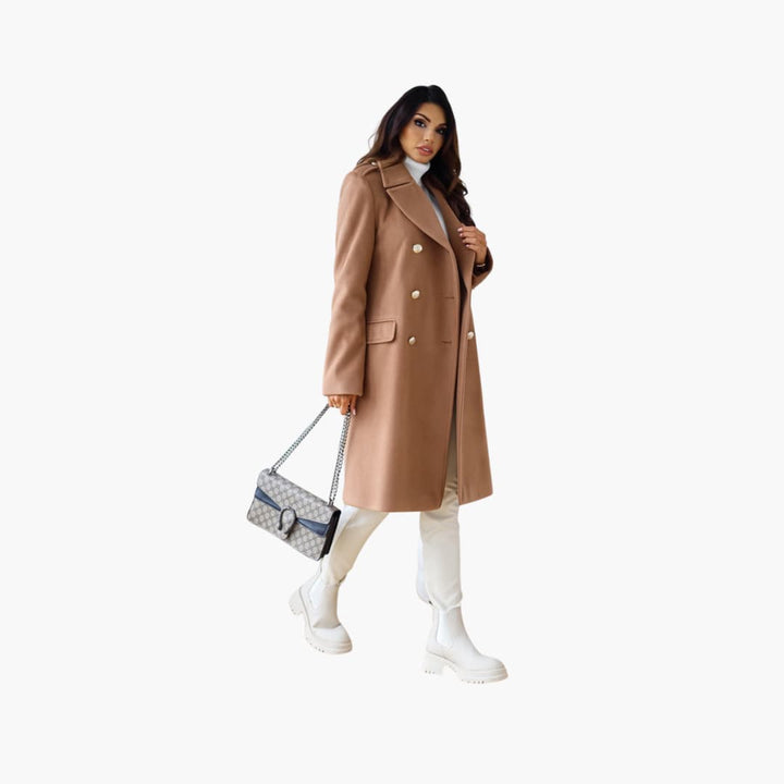 Trench-coat à col revers pour femmes
