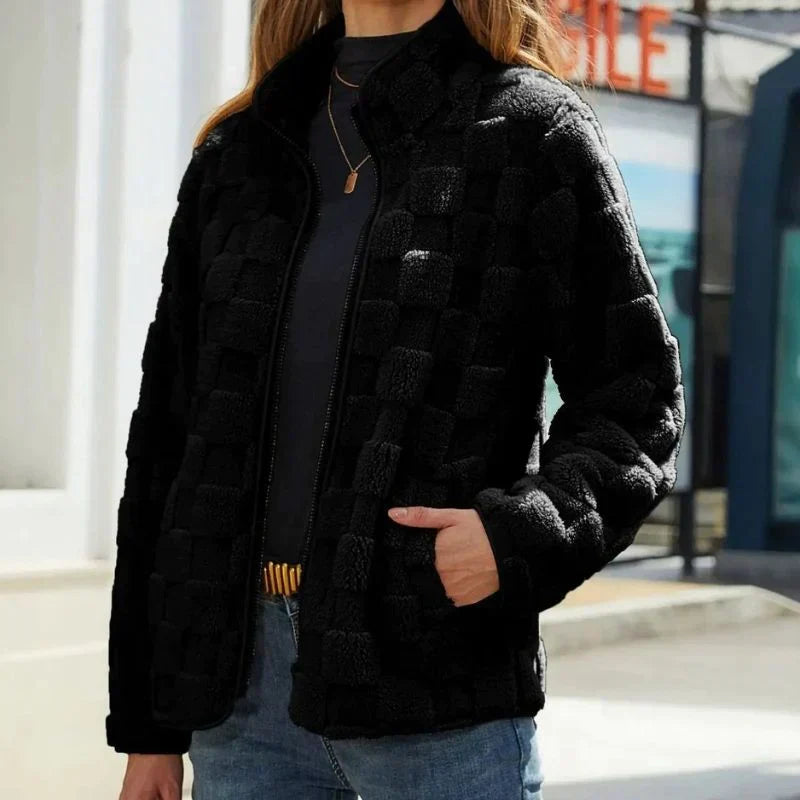 Valentine - Veste d'hiver à carreaux pour femmes