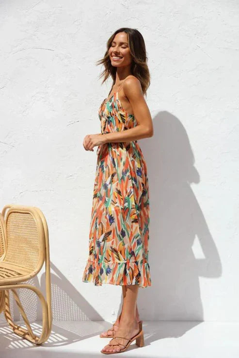 WALTRAUD - ROBE MAXI AVEC DES BRETELLES FINES