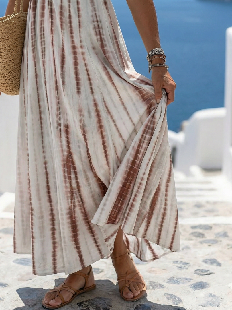 Kaja | Robe Midi Décontractée avec Décolleté en V