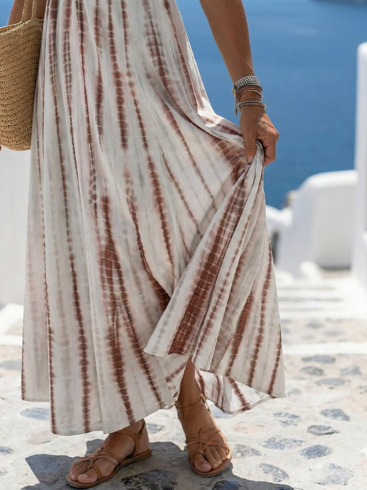 Kaja | Robe Midi Décontractée avec Décolleté en V