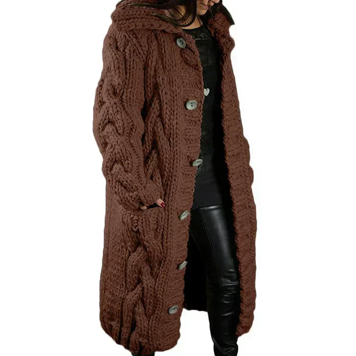 Veste en tricot longue et stylée pour femmes