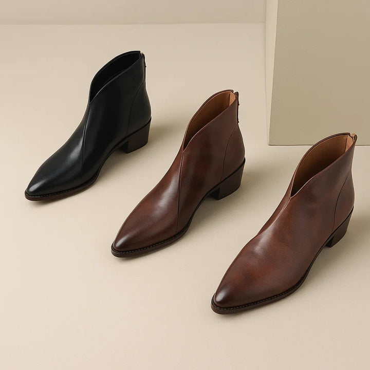 Christina - Bottines pour femmes avec petit talon carré