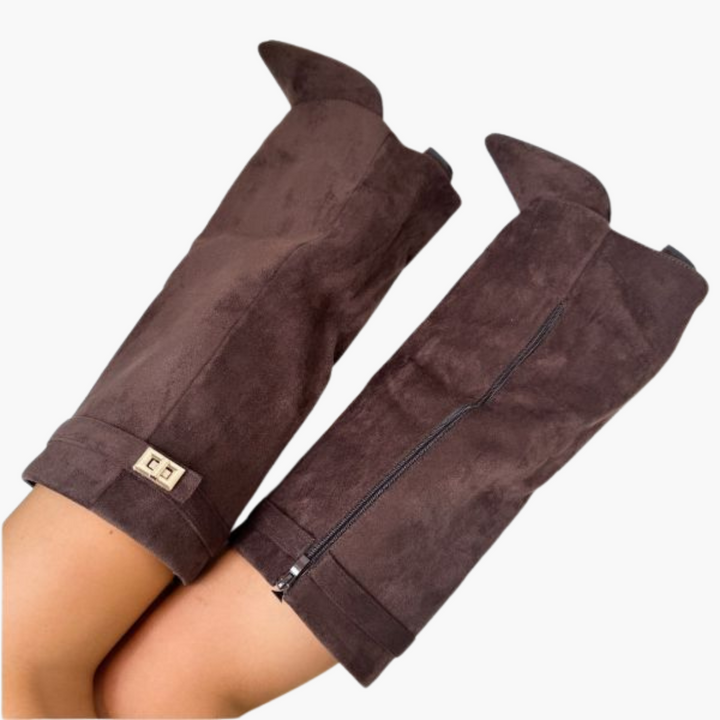 Bottes pour femmes à hauteur de genou avec boucle - Bottes élégantes