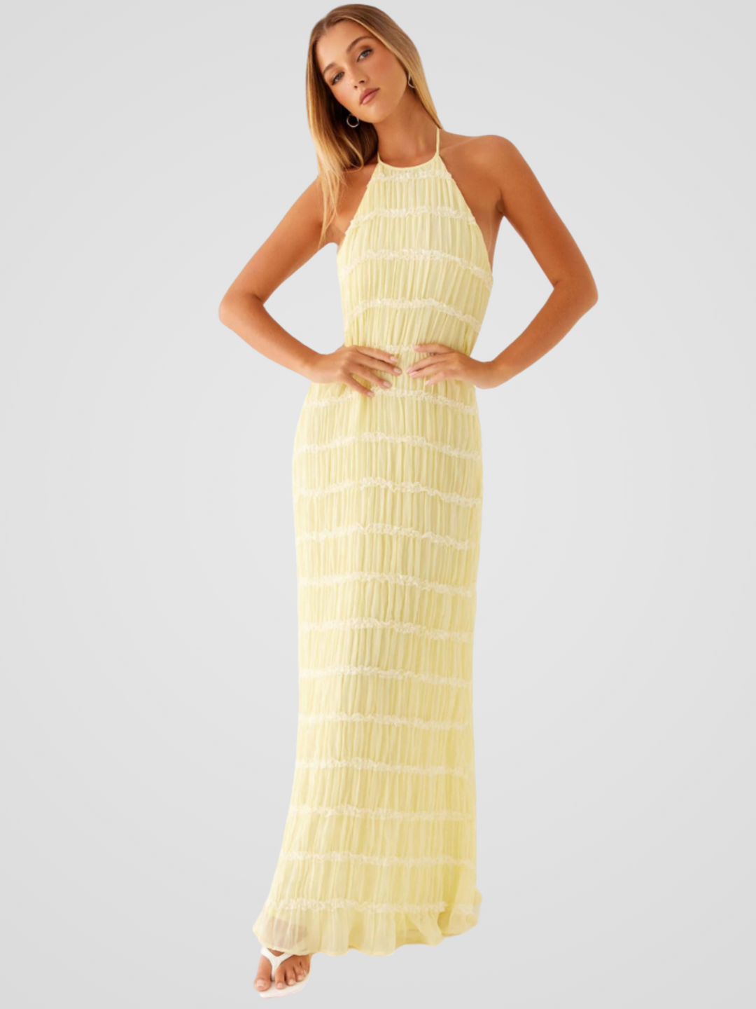 ROBE MAXI TEXTURE SOLÈNE