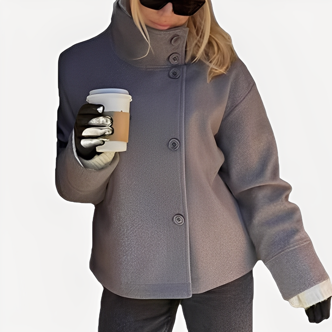 Carolyn - Manteau élégant pour femmes avec fermeture simple