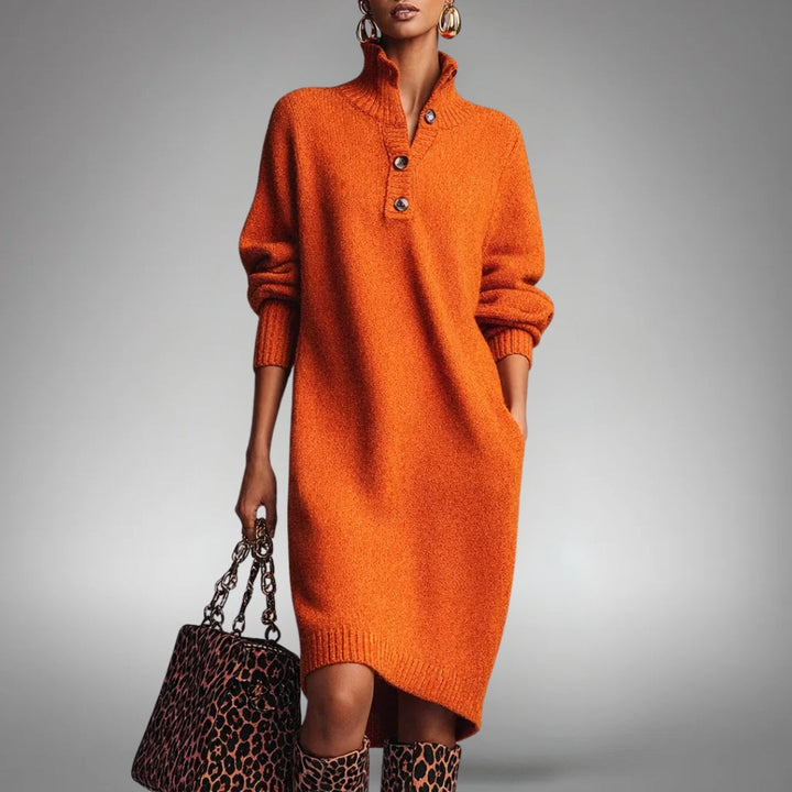 Tabea | Robe en tricot douce avec une touche féminine