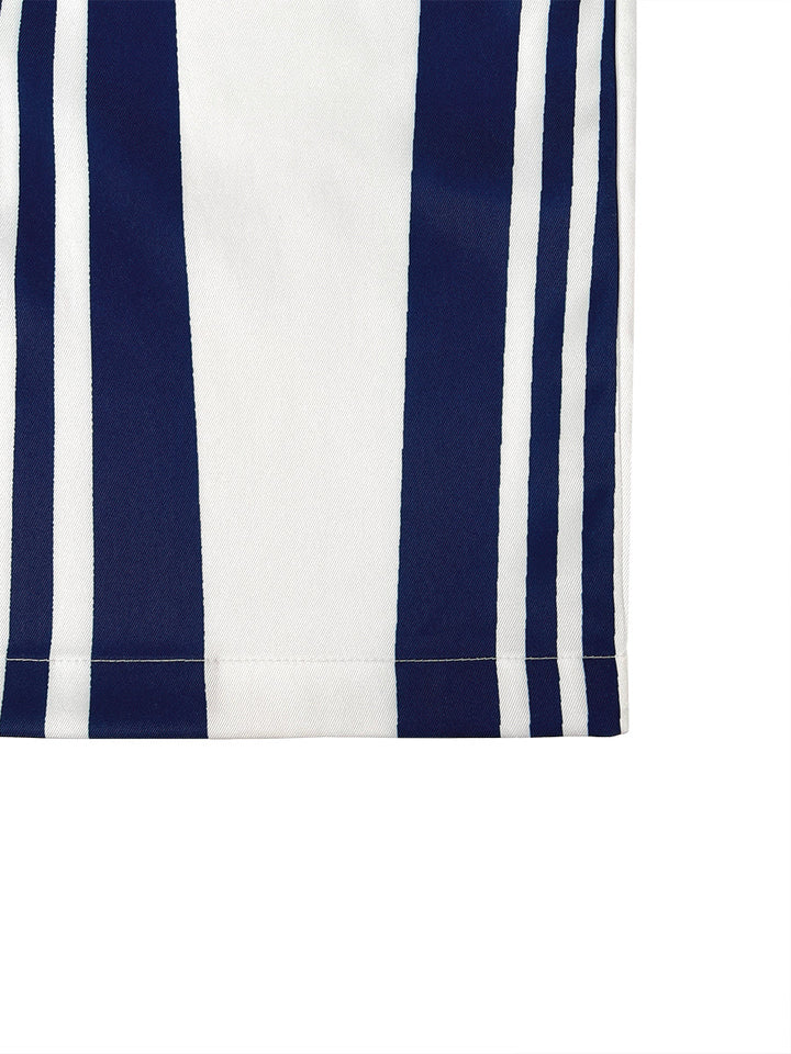 Pantalon taille haute, à jambes larges, sans ceinture, couleur contrastée