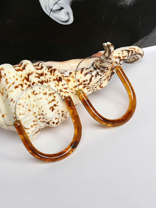 Boucles d'oreilles pendantes géométriques
