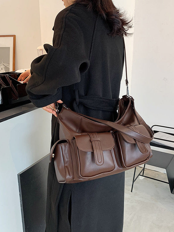 Sac cabas à poches, à empiècements