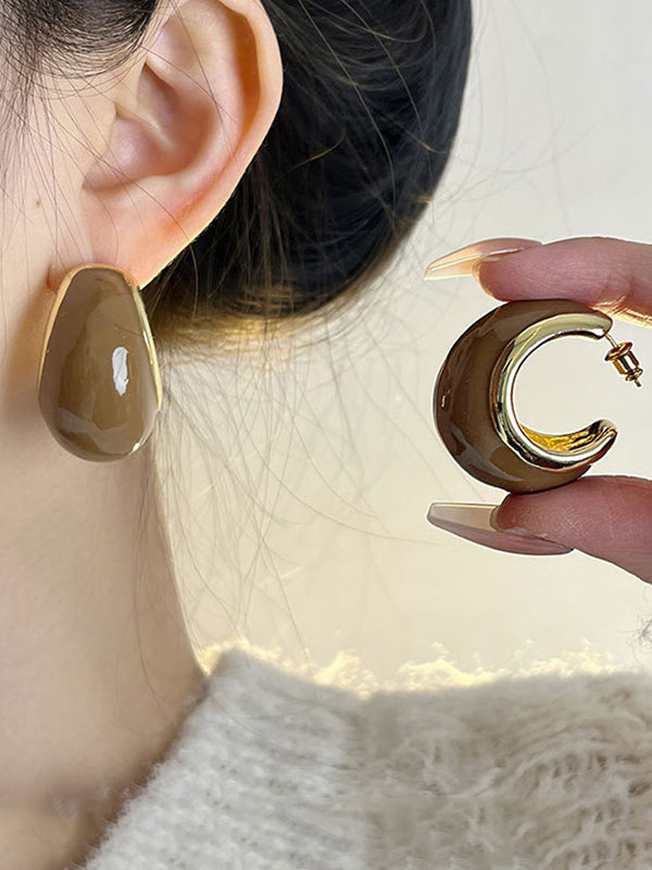 Boucles d'oreilles pendantes géométriques