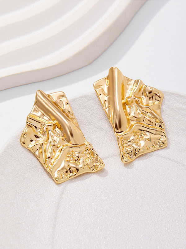 Boucles d'oreilles pendantes géométriques normcore
