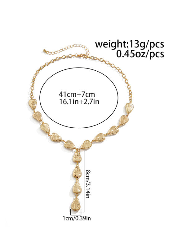 Collier géométrique normcore, à chaîne