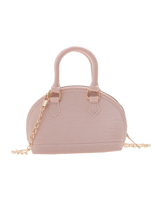 Sac besace géométrique à chaîne, à fermeture éclair