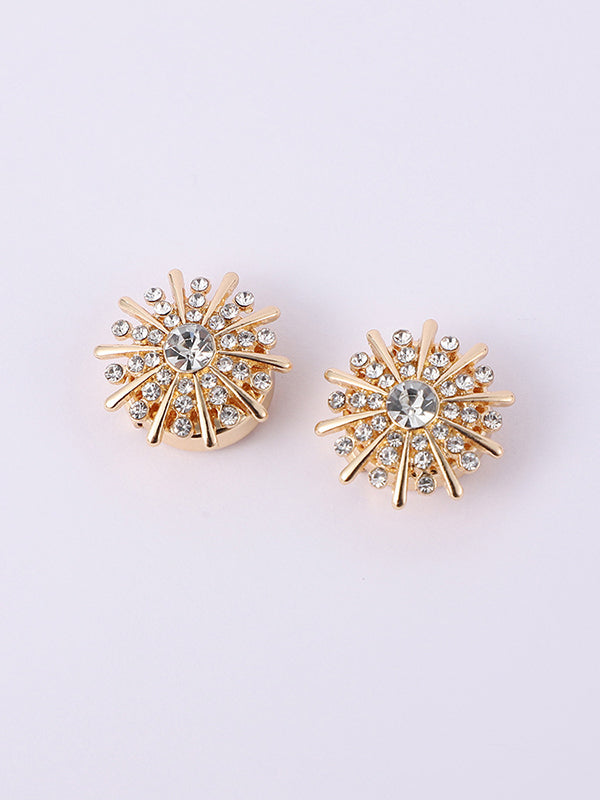 Accessoires de boutons de manchette amovibles avec strass