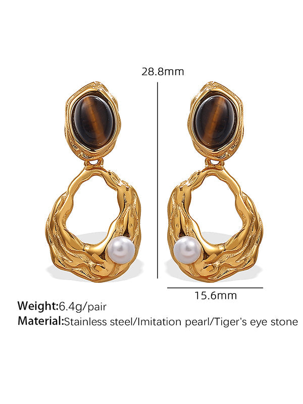 Boucles d'oreilles pendantes géométriques
