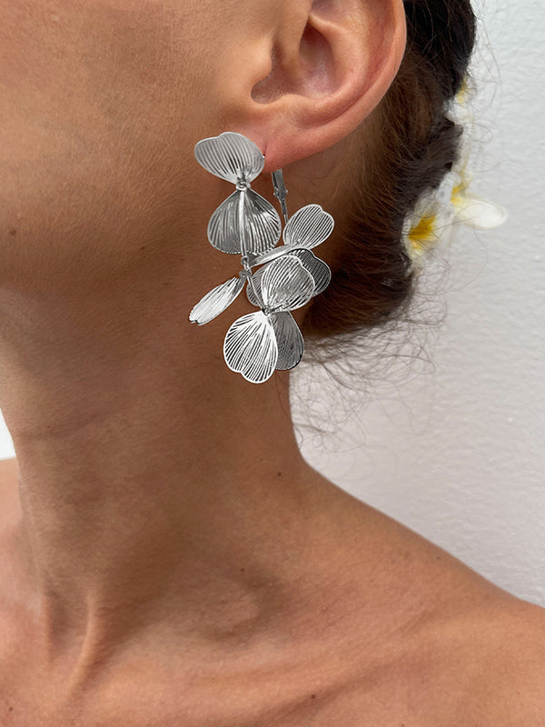 Boucles d'oreilles pendantes géométriques
