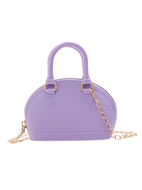 Sac besace géométrique à chaîne, à fermeture éclair