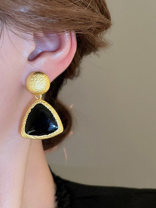 Boucles d'oreilles pendantes géométriques