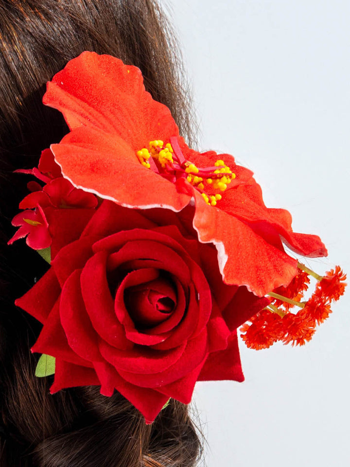 Pinces à cheveux à fleurs en 3D