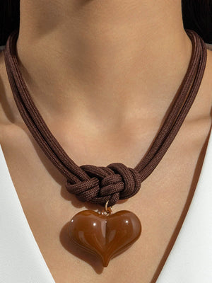 Collier en forme de cœur