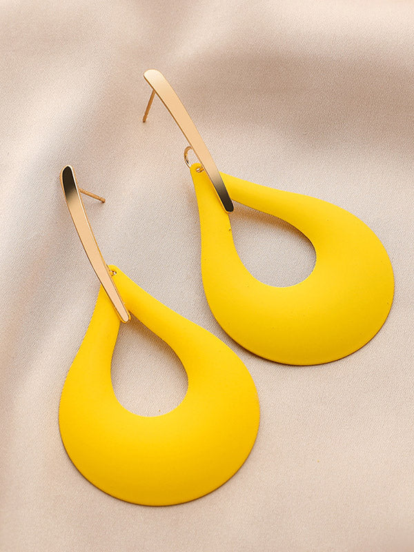 Boucles d'oreilles pendantes géométriques ajourées