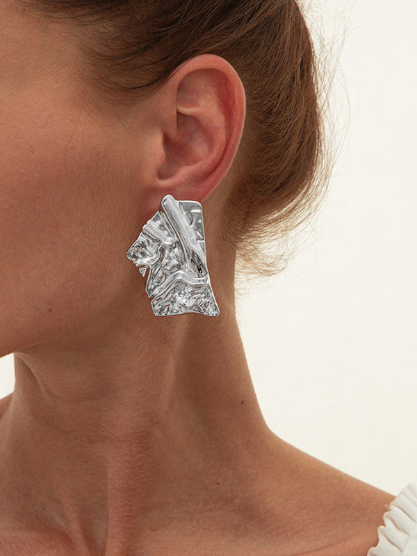 Boucles d'oreilles pendantes géométriques normcore