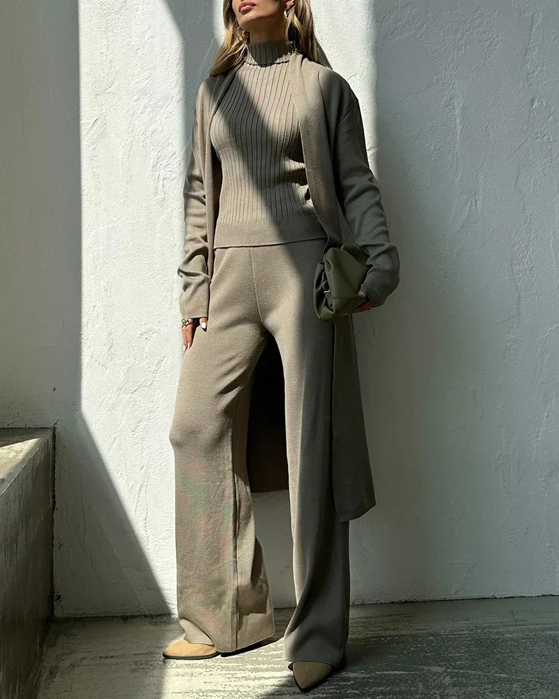 Ensemble 3 pièces élégant, polyvalent et confortable pour femmes