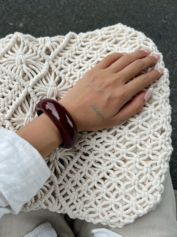 Parure bracelet et bague géométrique brillante