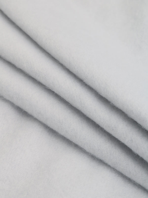 Pantalon ample taille haute, à taille élastique, couleur unie