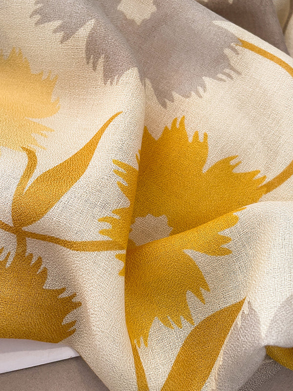Écharpe vintage, à imprimé floral