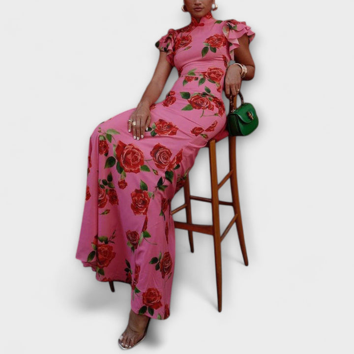 Luna - Robe maxi à imprimé floral
