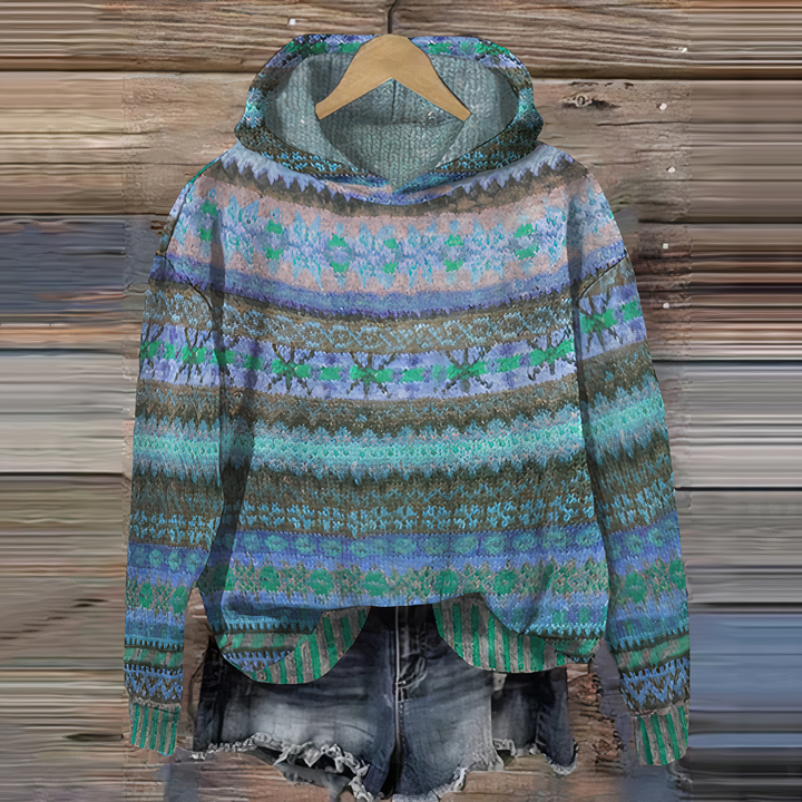Hoodie vintage élégant, intemporel et confortable pour femmes