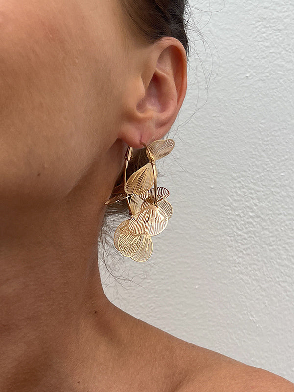 Boucles d'oreilles pendantes géométriques