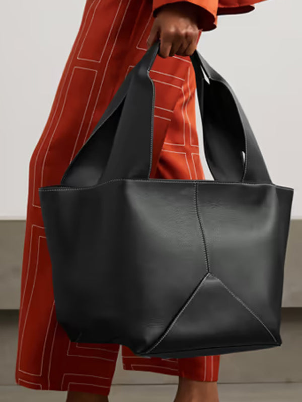 Sacs à empiècements de couleur unie Sacs à main Sacs à bandoulière Sacs fourre-tout