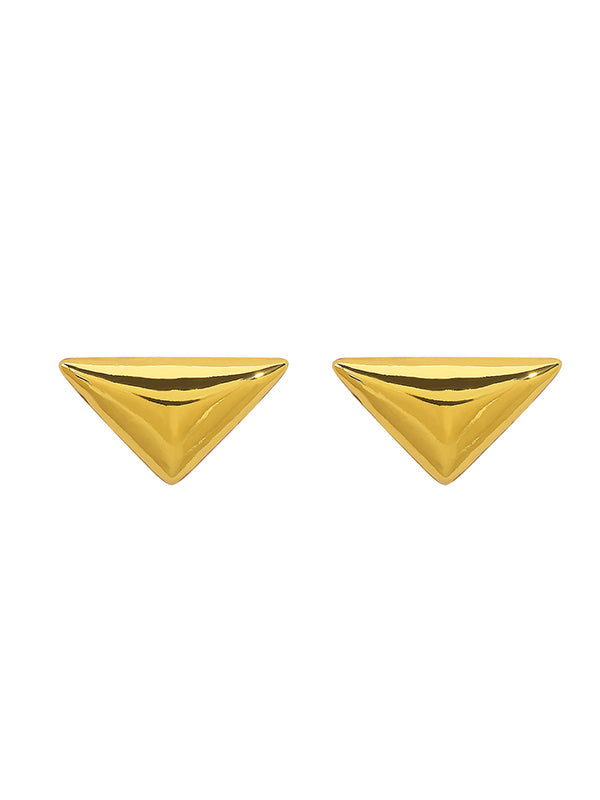 Boucles d'oreilles géométriques couleur unie