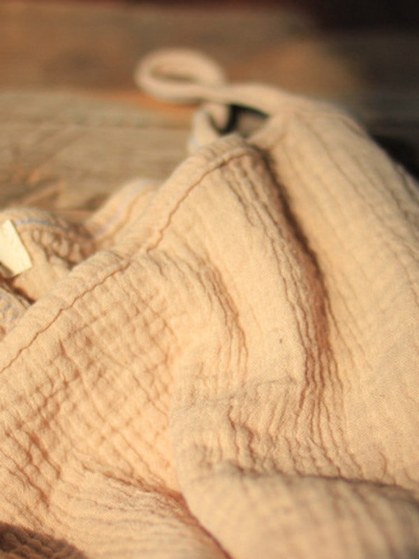 Robe courte ample vintage, à fines bretelles, sans manches, couleur unie